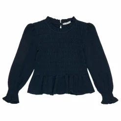 New the new society Blouse Ricarda Coton Responsable | Bleu marine