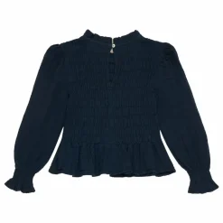 New the new society Blouse Ricarda Coton Responsable | Bleu marine