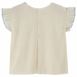 Online Emile et Ida Blouse Smocke Brodée Main | Ecru