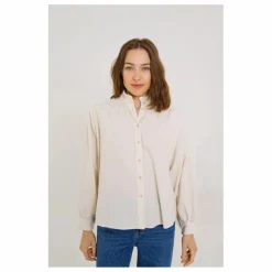 Sacrécoeur Blouse Soline Velours Milleraies | Ecru Outlet