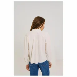 Sacrécoeur Blouse Soline Velours Milleraies | Ecru Outlet