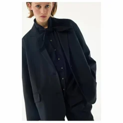 New BELLEPIECE Blouse Tom Popeline de Coton | Noir