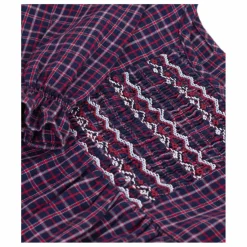 Enfant Petit Bateau Blouses, T-Shirts|Blouse Volants Carreaux Coton Bio |