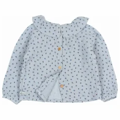 Búho Blouses, T-Shirts|Blouse Volants Gaze de Coton Bio |