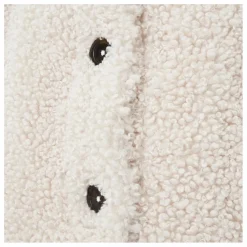 Alma Deia Blouson bouttoné en sherpa boxy | Blanc cassé Online