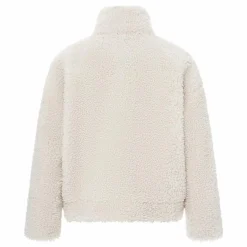 Alma Deia Blouson bouttoné en sherpa boxy | Blanc cassé Online