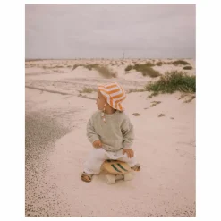 Búho Bob Rayures Bébé Coton Bio | Abricot