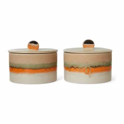 Hot HKliving Bocal en grès | Orange