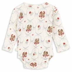 Konges Sløjd Bodies, Combinaisons|Combinaisons Et Bodies|Body Cache Cœur Minnie Chiens Pointelle Coton Bio |