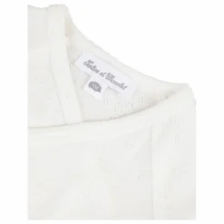 Tartine et Chocolat Body Cache-Cœur Coton Bio Ajouré | Ecru