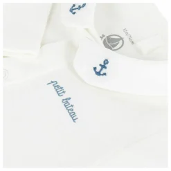 Petit Bateau Body Col Brodé Coton Bio | Bleu