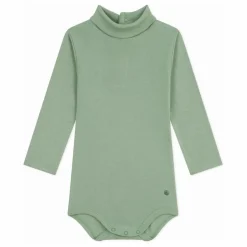 Petit Bateau Bodies, Combinaisons|Pyjamas Et Bodies|Body Col Roulé Uni Coton Bio |