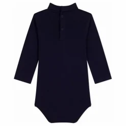 Petit Bateau Body Col Roulé Uni Coton Bio | Bleu nuit