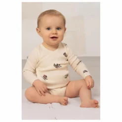 Clearance Studio Bohème Body Côtelé Hoho Mûres Coton Bio | Ecru