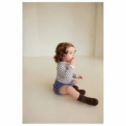 FUB Pyjamas Et Bodies|Premières Tenues|Body Côtelé Marinière Maille Extra Fine Laine Mérinos |