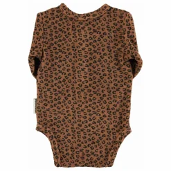 Piupiuchick Body Léopard Eponge Coton Bio | Brun Hot