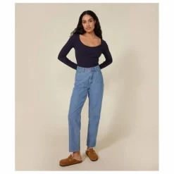 Petit Bateau Body Manches Longues - Collection Femme | Bleu marine