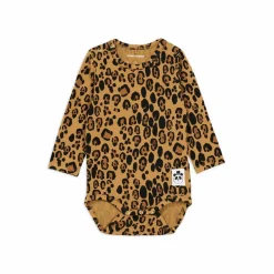 Mini Rodini Pyjamas Et Bodies|Premières Tenues|Body Manches Longues Leopard |