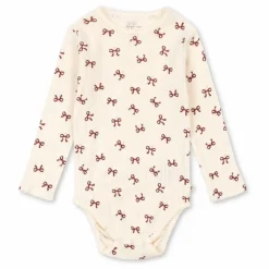 Konges Sløjd Body Minnie Nœuds Pointelle Coton Bio | Beige Hot