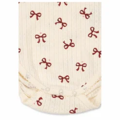 Konges Sløjd Body Minnie Nœuds Pointelle Coton Bio | Beige Hot