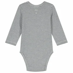 Gray Label Body Rayures Coton Bio | Bleu gris