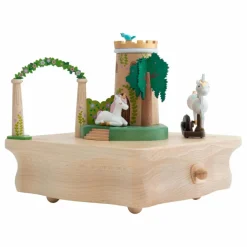 Wooderful life Boite à musique en bois Licorne Multicolore Discount