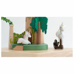 Wooderful life Boite à musique en bois Licorne Multicolore Discount