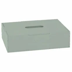 Nofred Boite de rangement avec couvercle en bois | Vert olive Outlet