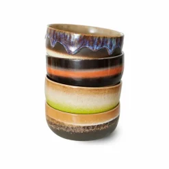 HKliving Art De La Table|Bol en grès - Set de 4