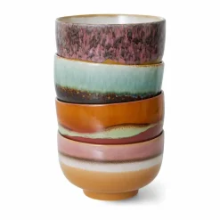 HKliving Art De La Table|Bol en grès - Set de 4