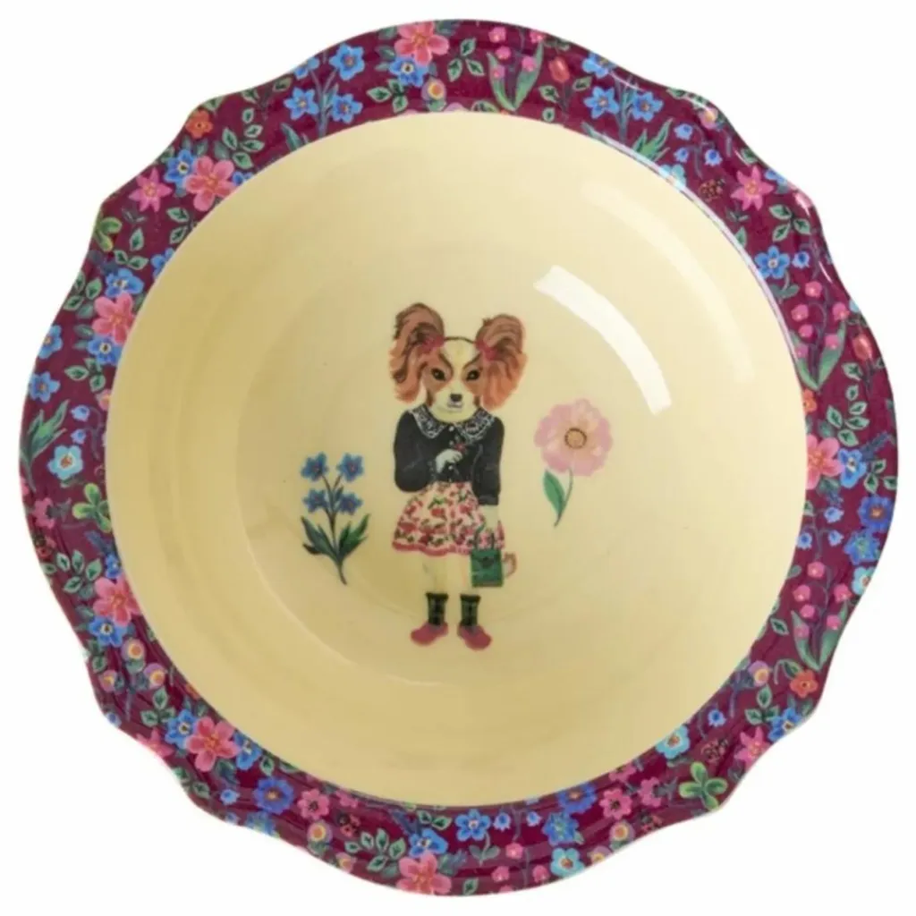 Enfant Rice Vaisselle Enfant|Bol en mélamine Vintage - x Nathalie Lété |