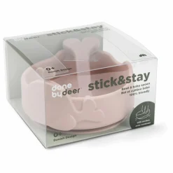Done by deer Bol ventouse et cuillère silicone Wally | Rose Online