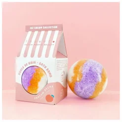 Enfant Inuwet Soins Du Corps|Soins Du Corps|Bombe de bain Ice cream pêche - 120 g