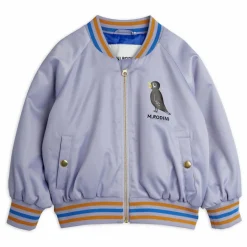 Enfant Mini Rodini Manteaux, Blousons, Pilotes|Manteaux, Blousons|Bomber Birds Fibres Recyclées | Lilas
