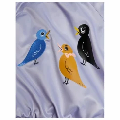 Enfant Mini Rodini Manteaux, Blousons, Pilotes|Manteaux, Blousons|Bomber Birds Fibres Recyclées | Lilas