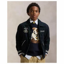 Ralph Lauren Bomber Carreaux | Bleu marine Clearance