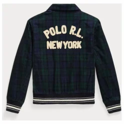 Ralph Lauren Bomber Carreaux | Bleu marine Clearance