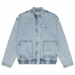 the new society Bomber Chios Denim | Denim bleached Sale