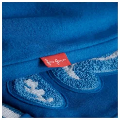 Best Fille Garçon Bomber Paisley Laine et Cuir | Bleu