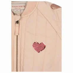 New Konges Sløjd Bomber Sequins Juno Cœurs | Rose pâle