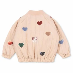 New Konges Sløjd Bomber Sequins Juno Cœurs | Rose pâle