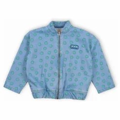 the new society Bomber Smiley Denim | Bleu jean