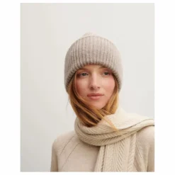 Femme Bompard Bonnet Côtes Cachemire |