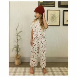 Hot Rylee + Cru Bonnet Maille Côtelé | Rouge