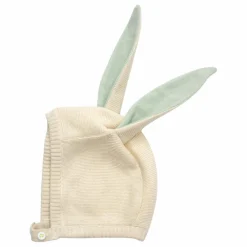 Meri Meri Bonnet oreilles de lapin en coton bio Vert Menthe Clearance