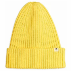 Mini Rodini Bonnet Tricot Coton Bio | Jaune Clearance