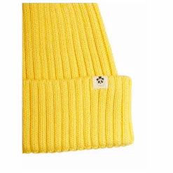 Mini Rodini Bonnet Tricot Coton Bio | Jaune Clearance