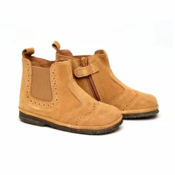 New Pèpè Boots en Daim Zip | Caramel