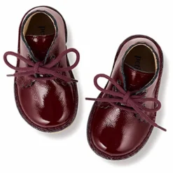 Clearance Petit Nord Boots Lacets Scallop | Bordeaux