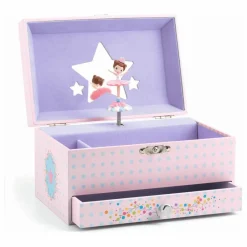 Djeco Boîte à bijoux La mélodie de la ballerine | Rose pâle New